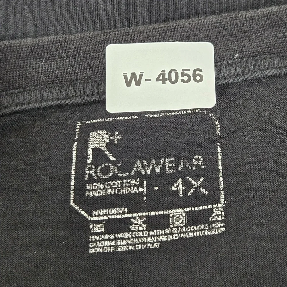 Polarwear Men Shirt 4X Black Graphic Abstract Diagram Short Sleeve Logo